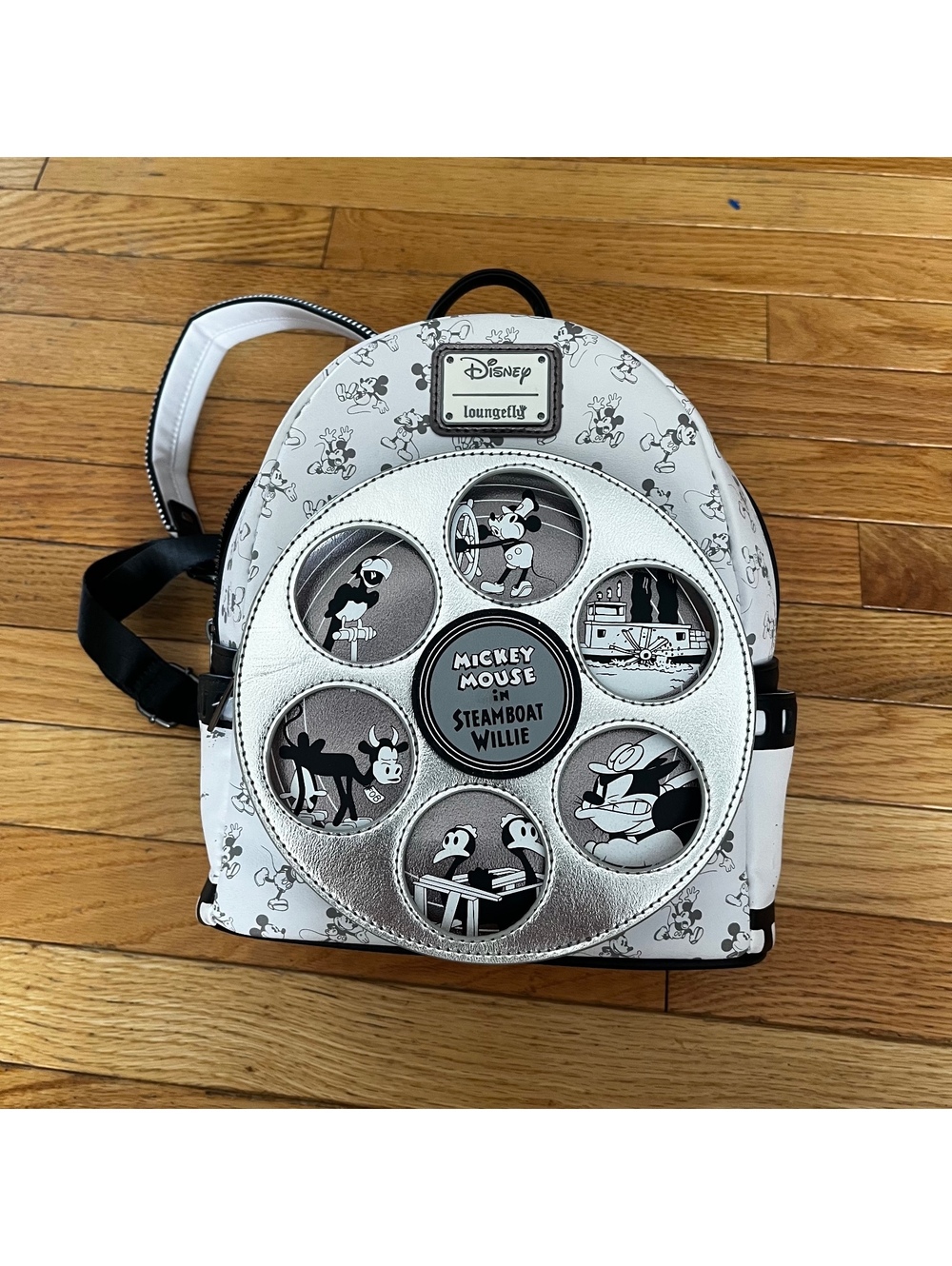 Loungefly Disney 100 Decades Mickey Mouse Steamboat Willie Mini Backpack